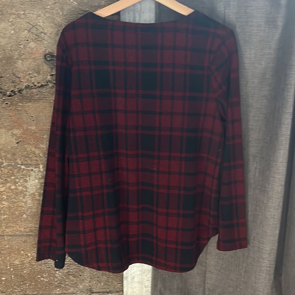 Super Cute Plaid PL Croft & Barrow Long Sleeve *Great Condition* - Picture 5 of 11